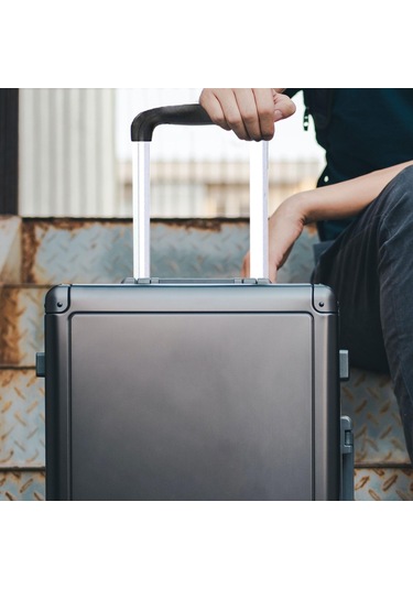 Homyl Bagaj Kolu Taşınabilir Ağır Hizmet Ekipmanları 24-inç Siyah