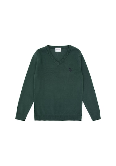 U.s. Polo Assn. Erkek Çocuk Yeşil Kazak /triko 50315611-vr054 Yesıl