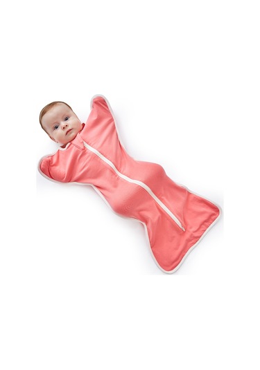 Moveevo Insular Bebek Kundak Pamuklu Bebek Uyku Tulumu 3-6 Aylık Bebek Gül Kırmızısı L Beden 68cm İçin Uygundur Kırmızı