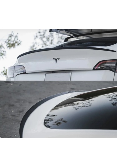 Tesla Model Y 2021+ Bagaj Üstü Piano Black Spoiler