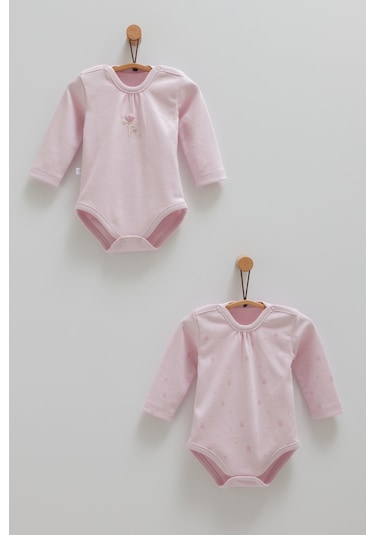 Caramell Cute Rabbıt İkili Uzun Kol Çıtçıtlı Body Lila