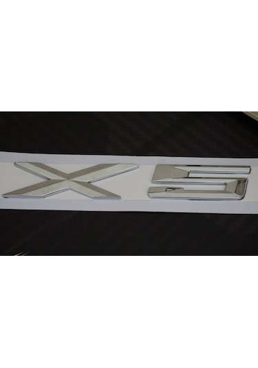 Bmw x5 Bagaj Krom Metal 3M 3D Yazı Logo