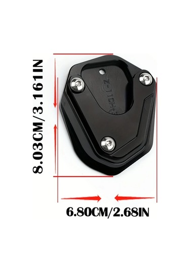 Chuangyinshop Grey Honda Cbr650r Cb500x Cb650r Cb500f Transalp 600 650 700 Cnc Aluminum Kickstand Pad