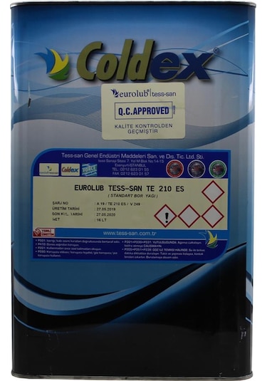 Eurolub Coldex Te 210 Es Mineral Bor Yağ 16 L