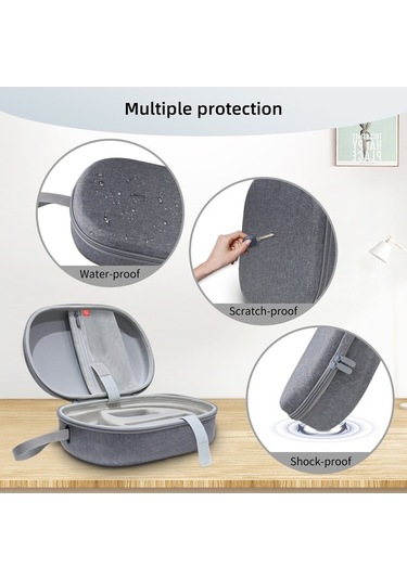 Pazly Jys Jys-app001 Vision Pro Vr Aksesuarları Koruma Kılıfı Çantası, Gri Keten Kapak