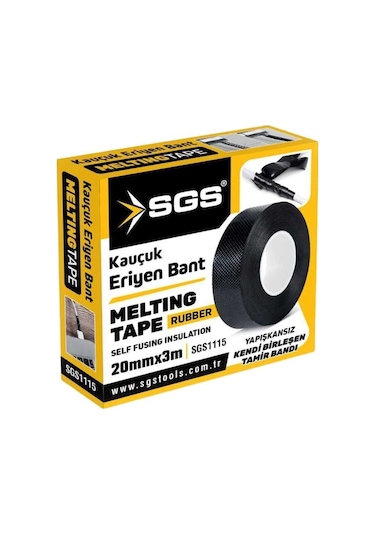 Sgs 1115 Kauçuk Eriyen Bant 20mm 3m