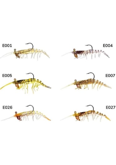 Caretta Sakura Shrimp Chibi 5 Cm 3.7 Gr Silikon Karides