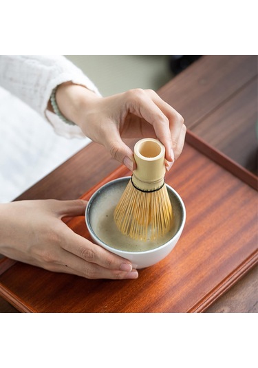 Fosenze Seramik Matcha Seti - Çay Kefesi, Kaşık Ve Süzgeç İle Pürüzsüz Lezzet Deneyimi Bej