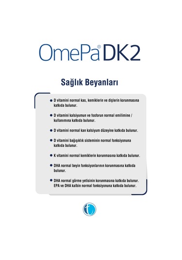 Omepa Dk2 Omega 3 & Vitamin D & Menaq7 100 Yumuşak   Kapsül