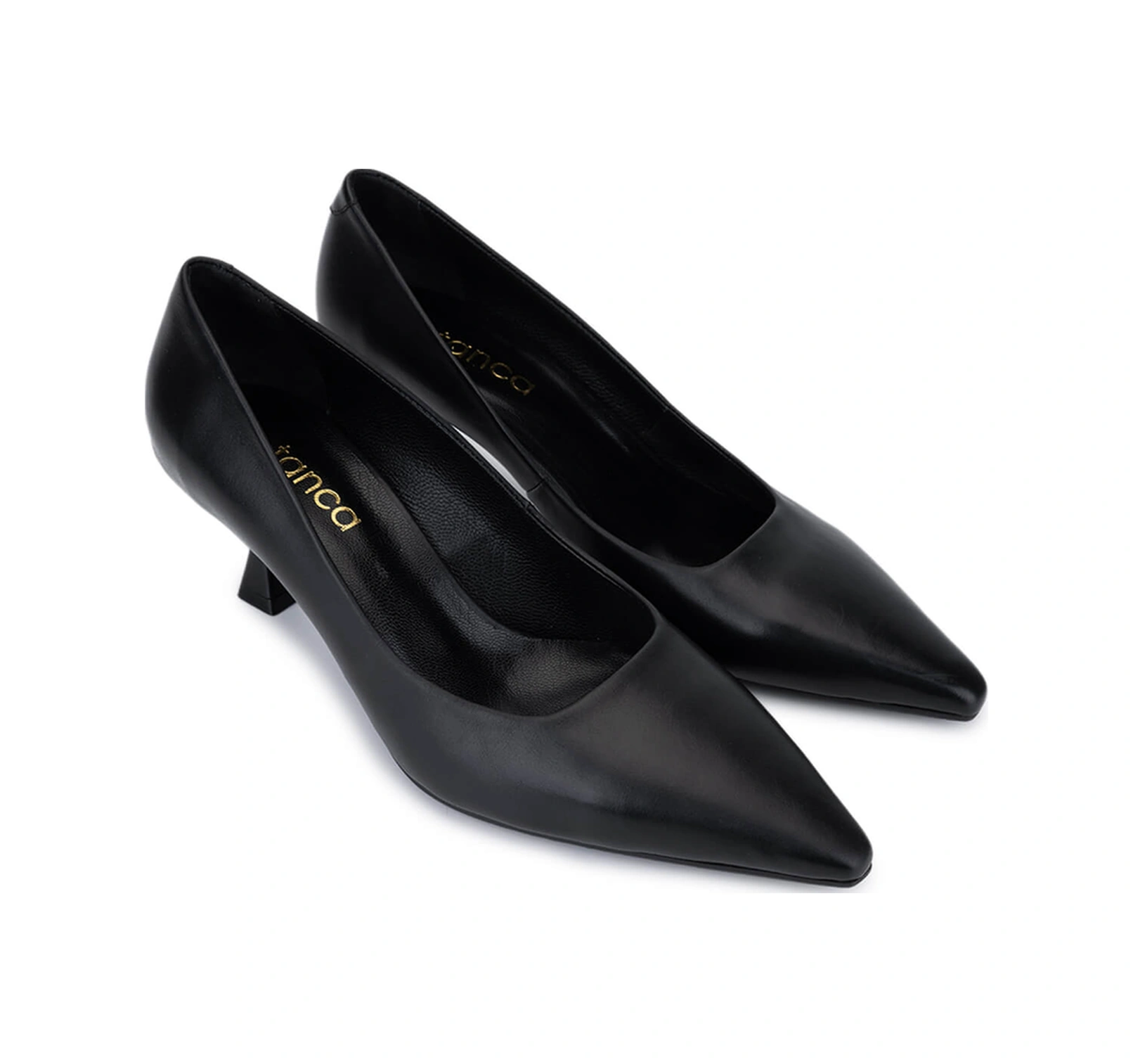 Tamer Tanca Kadın Hakiki Deri Siyah Topuklu Ayakkabı 492 60701 Bn Ayk Sk25-26 Sıyah Derı Siyah