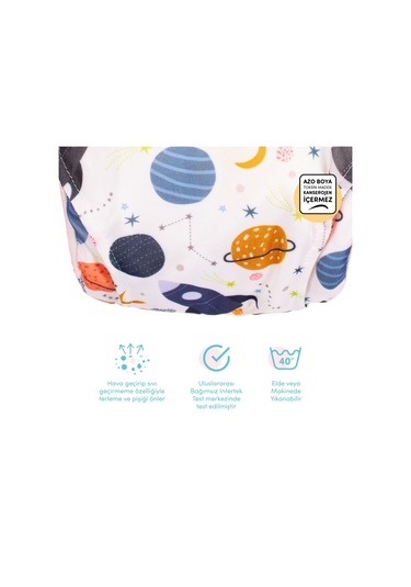 Sevi Bebe Lüks Bebek Alıştırma Külodu Gezegen Desenli 1 No 10-15 Kg