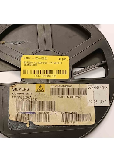 Bsp299 0.4a 500v Sot-223 Mosfet Transistör 5 Adet
