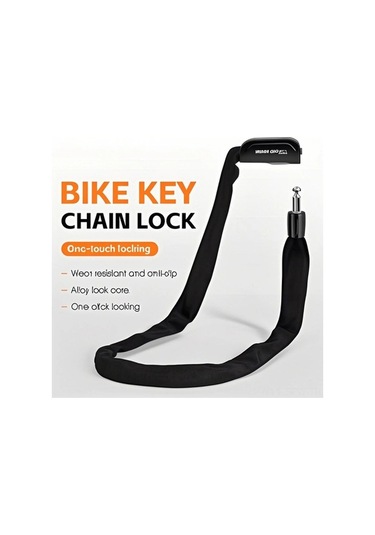 Besthome1 Dayanıklı Bisiklet Zincir Kilidi - Çift Anahtarlı, Erimeye Dayanıklı, 93.5cm Uzunluk