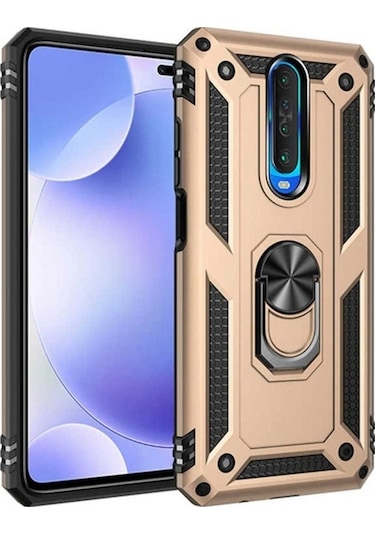 Xiaomi Redmi K30 Kılıf Zore Vega Kapak Gold