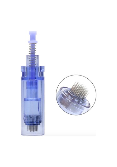 Dermapen İğnesi 36 Pin Uzun Kapaklı Mavi 10 Adet