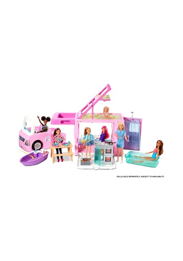 Barbie'nin 3'ü Bir Arada Muhteşem Karavanı ve Aksesuarları  Havuz