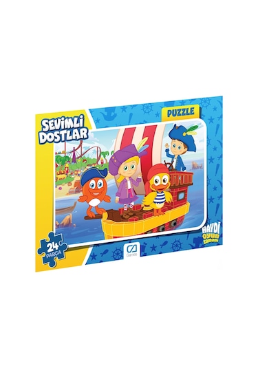 Sevimli Dostlar 24 Parça Frame Puzzle