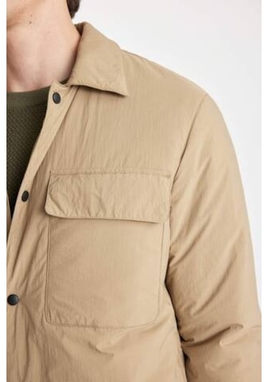 Defacto Slim Fit Polo Yaka Mont D1230ax24wnbg315 Bej