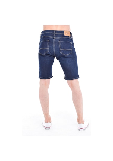 Cedy Denim Erkek Kot Şort Slim Fit Jean Şort - C342 Lacivert