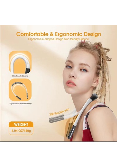 Sones Üç Tonlu Işık Led Asılı Boyun Lambası Acil Durum Işığı Göz Koruması Okuma Işığı Çok Renkli