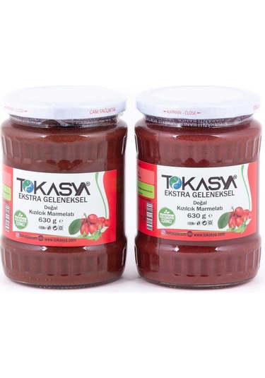 Tokasya Doğal Kızılcık Marmelatı Kavanoz 2 x 630 G