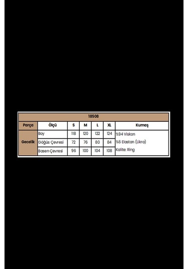 Monamise 18508 Kadın Kalın Askılı Sırt Dekolteli Yırtmaçlı Gecelik-kahve Kahve