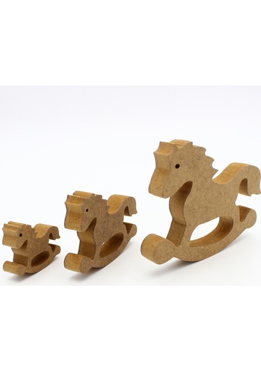 Na Neşeli Ahşap Ahşap Salanan At Figürü 3 Lü Takım 15cm 10cm 6cm Ahşap Boyama Ürünü.boyama Etkinliği.okul Öncesi Model 3lüboyasız