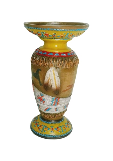 Suntek Antik Sütun Mumluk Masaüstü Çalışma Odası Oturma 8x8x15 Cm