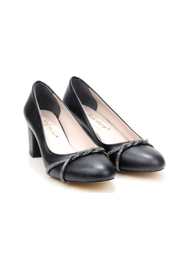 Papuçcity Blnr 03164 5,5 Cm Topuklu Kadın Stiletto Ayakkabı siyah