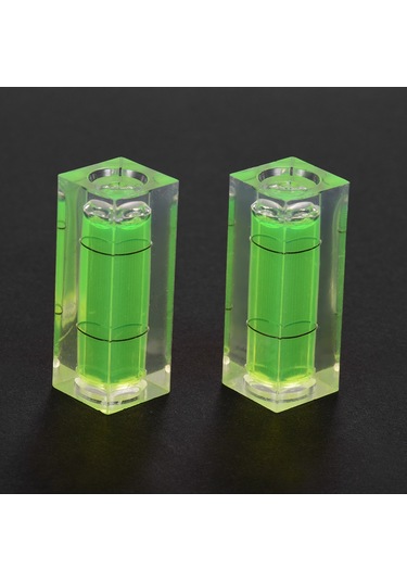 Vkemall Mini Sevgi Seviyesi, Platın Radyo Çarkı Ve Başlık Kabı Seviyesi Ölçümü İçin 2 Adet Kare Baloncuk Seviyesi