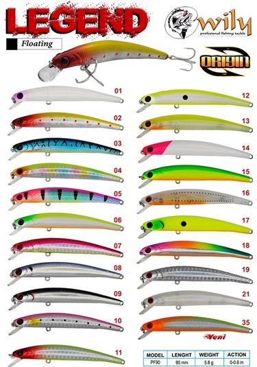 Wily Legend 90f 9cm 5.8gr No:06 Maket Balık