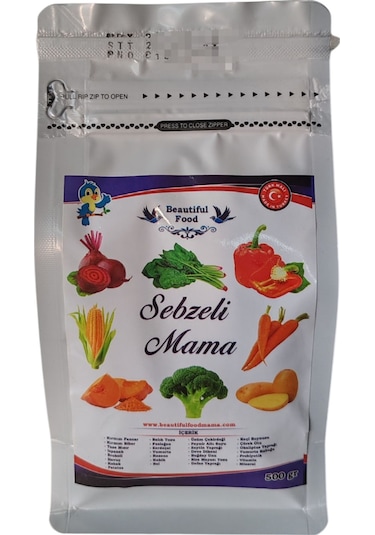 Beautful Food Mama 500 Gr Sebzeli Kuş Maması
