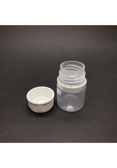 40 Cc Şeffaf Tablet Şişesi - Mühür Kapaklı Boya Numune Şişesi- X