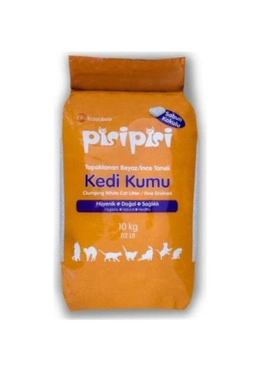 Pisi Pisi Sabunlu Topaklanan Bentonit Kedi Kumu İnce 2 x 10 KG