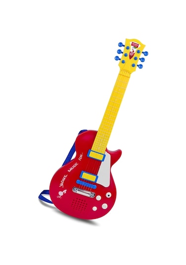 Bontempi Elektronik Kırmızı Gitar 56cm. Tuşu Telli Ve Askılı