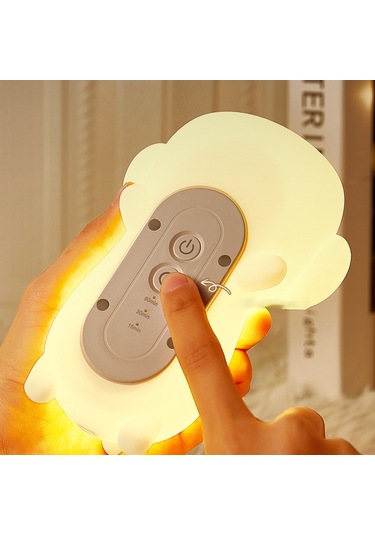 Cbtx Sevimli Köpek Dokunmatik Gece Lambası Yatak Odası Dekorasyon Led Işık Usb Şarj Başucu Musluk Lambası