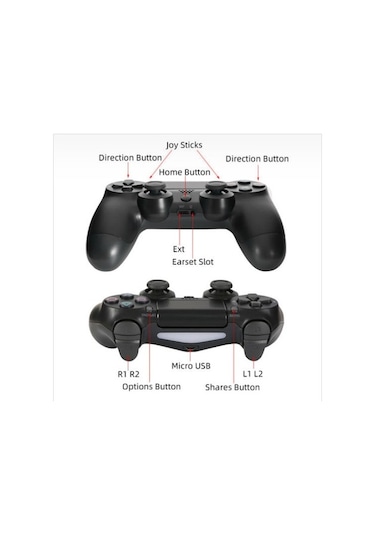 Vothoon PS4 Uyumlu Wireless Kablosuz Oyun Kolu