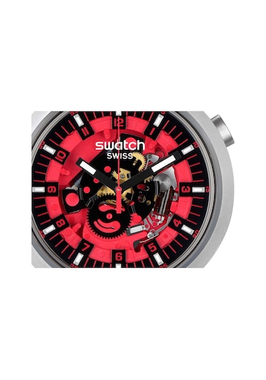 Swatch Sb07s110 Red Juıcy Kadın/erkek Kol Saati Metal