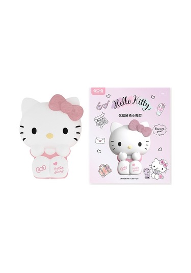 Konesam 15cm Kedi Şekilli Silikon Yatak Odası Lambası, Dokunarak Açma/kapatma Fonksiyonuyla Gece Lambası Pembe