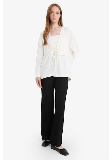 Defacto Relax Fit Bürümcük Pantolon E3436ax25smbk81 Siyah