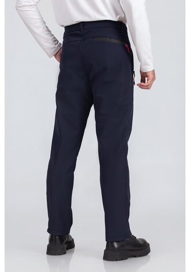 Erkek Suya Ve Rüzgara Dayanıklı Softshell Outdoor Pantolon Lacivert