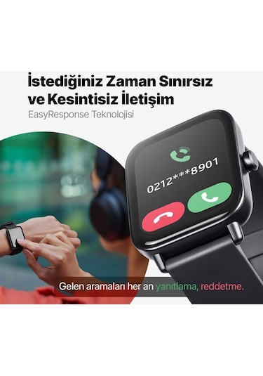 Ttec Tempus 46 Mm Tft Ekranlı Dikdörtgen Kasa Akıllı Saat (Distribütör Garantili)