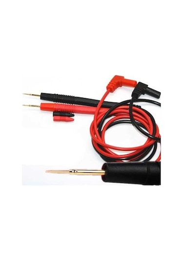 Ganzhoushop Ve Ultra Uçlu Uçları Test Siyah Prob Multimetre Kırmızı İnce Çift Bakır 1 Fk - Yüksek Hassasiyetli Ölçüm