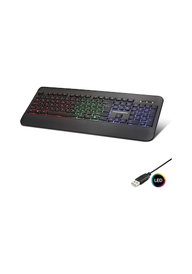 Kablolu Oyuncu Klavye Led Q Siyah Hdx2607