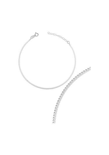 Azuris Silver Azuris Silver 925k Gümüş Sepantin Zincir Bileklik Gümüş