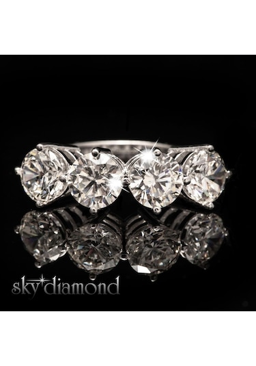 Yüksek Kraltacı 6mm Dörttaş Sky Diamond Gümüş
