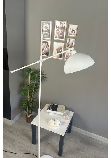 Beyaz Makas Gövde Lambader Modern Dekoratif Metal Oturma Odası Çalışma Odası Zemin Lambası Beyaz