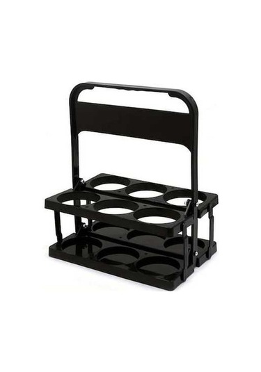 Trendooze Gaojunshop01 Katlanır 6lı Yeşil Bira Sepeti, Kahve-süt-çay İçin Pratik Saklama Kolu Yeşil