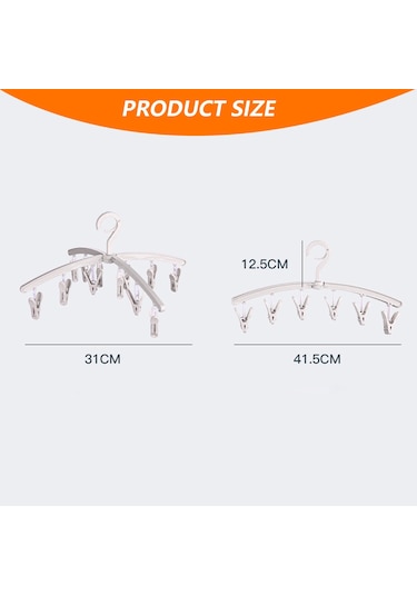 Çorap, İç Çamaşırı, Bebek Kıyafetleri, Havlu Kurutmak İçin 12 Klipsli Katlanabilir Kurutma Rafı, Döndürülebilir Çorap Kurutma Rafı Diğer
