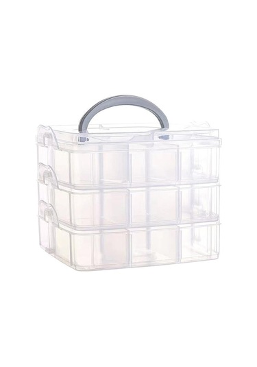 1 Adet Şeffaf Mücevher Saklama Kutusu Büyük Kapasiteli Bitirme Kutusu Kolye Yüzük Küpe Saklama Kutusu Mücevher Kutusu Süs Kutusu A